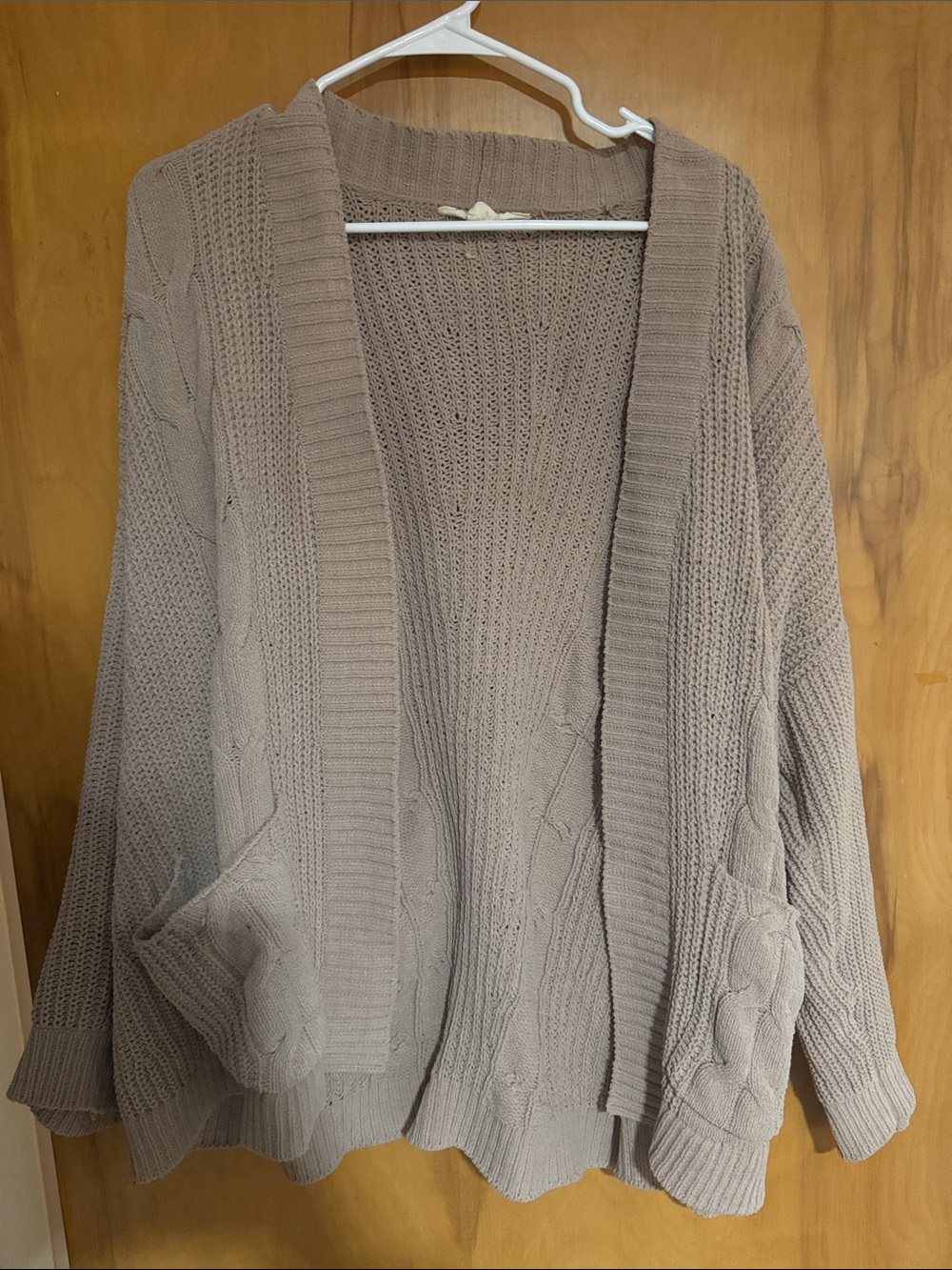Tan Knit Cardigan
